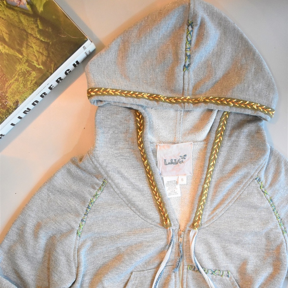 Anthropologie LuLaVia Zip Hoodie